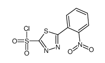 5-(2-nitrophenyl)-1,3,4-thiadiazole-2-sulfonyl chloride结构式