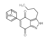 2H-Indazole-4,7-dione,3-butyl-5-(phenylamino)-结构式