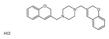 1,4-bis(2H-chromen-3-ylmethyl)piperazine,hydrochloride Structure
