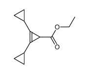 ethyl 2,3-dicyclopropyl-2-cyclopropene-1-carboxylate结构式