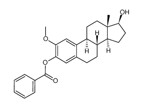 3-benzoyloxy-2-methoxyestra-1,3,5(10)-trien-17β-ol结构式