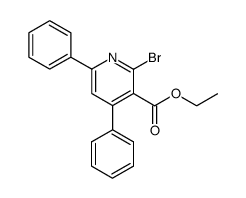 2-bromo-4,6-diphenyl-nicotinic acid ethyl ester结构式