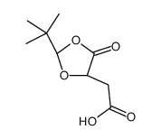 2-[(4R)-2-tert-butyl-5-oxo-1,3-dioxolan-4-yl]acetic acid结构式