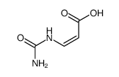 (Z)-3-Ureido-2-propenoic acid Structure