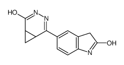 3,4-Diazabicyclo(4.1.0)hept-4-en-2-one, 5-(2,3-dihydro-2-oxo-1H-indol- 5-yl)- picture