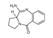 (S)-11-amino-2,3-dihydro-1H-benzo[e]pyrrolo[1,2-a][1,4]diazepin-5(11aH)-one结构式