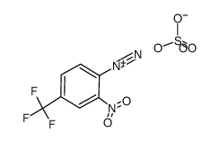 4-trifluoromethyl-2-nitrobenzenediazonium Bisulfate结构式