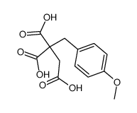 3-(4-methoxy-phenyl)-propane-1,2,2-tricarboxylic acid Structure