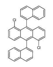 1,5-dichloro-9,10-di-[1]naphthyl-anthracene结构式
