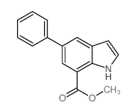 Methyl 5-phenyl-1H-indole-7-carboxylate structure