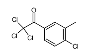 2,2,2-trichloro-1-(4-chloro-3-methyl-phenyl)-ethanone Structure