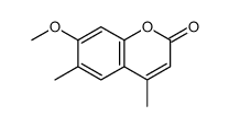 7-methoxy-4,6-dimethylchromen-2-one Structure