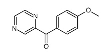 (4-methoxyphenyl)-pyrazin-2-ylmethanone结构式