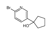 1-(6-bromopyridin-3-yl)cyclopentan-1-ol Structure