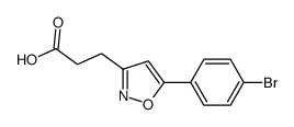 3-[5-(4-bromophenyl)-1,2-oxazol-3-yl]propanoic acid Structure