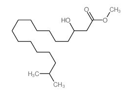 methyl 3-hydroxy-16-methyl-heptadecanoate结构式
