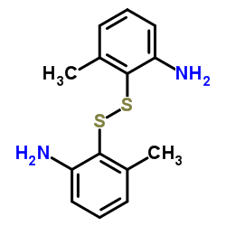 2,2'-Disulfanediylbis(3-methylaniline)结构式