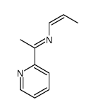 N-prop-1-enyl-1-pyridin-2-ylethanimine结构式