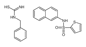benzylthiourea,N-naphthalen-2-ylthiophene-2-sulfonamide Structure