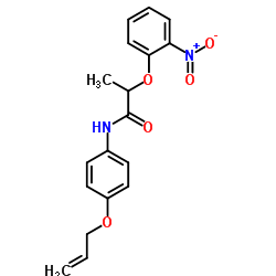 N-[4-(Allyloxy)phenyl]-2-(2-nitrophenoxy)propanamide结构式