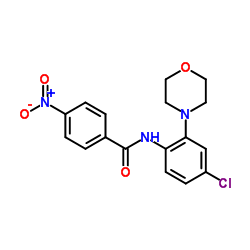 N-[4-Chloro-2-(4-morpholinyl)phenyl]-4-nitrobenzamide结构式