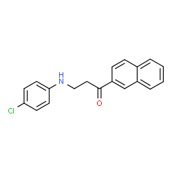 3-(4-chloroanilino)-1-(2-naphthyl)-1-propanone structure
