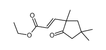 ethyl 3-(1,4,4-trimethyl-2-oxocyclopentyl)prop-2-enoate Structure