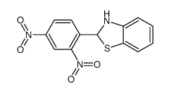 2-(2,4-dinitrophenyl)-2,3-dihydro-1,3-benzothiazole结构式