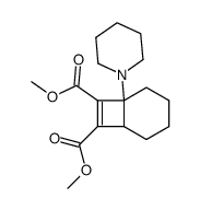 dimethyl 1-(1-piperidinyl)bicyclo<4.2.0>oct-7-ene-7,8-dicarboxylate Structure