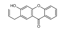 3-hydroxy-2-prop-2-enylxanthen-9-one结构式