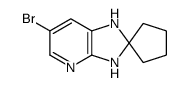 6-溴-2,2-螺环戊烷- 2,3-二氢-1H-咪唑并[4,5-b]吡啶结构式