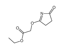 ethyl 2-[(5-oxo-3,4-dihydropyrrol-2-yl)oxy]acetate结构式