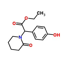 (4-HYDROXY-PHENYL)-(2-OXO-PIPERIDIN-1-YL)-ACETIC ACID ETHYL ESTER Structure