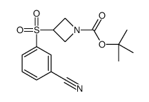 3-(3-CYANO-BENZENESULFONYL)-AZETIDINE-1-CARBOXYLIC ACID TERT-BUTYL ESTER structure