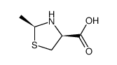 4-Thiazolidinecarboxylicacid,2-methyl-,(2S-cis)-(9CI)结构式