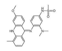 Methanesulfonamide, N-(3-(dimethylamino)-4-((3-methoxy-5-methyl-9-acri dinyl)amino)phenyl)-结构式