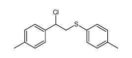 1-[2-chloro-2-(4-methylphenyl)ethyl]sulfanyl-4-methylbenzene Structure