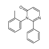 3-(2-methylphenyl)-2-phenylpyrimidin-4-one结构式