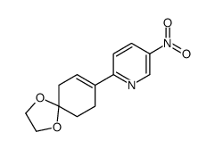 2-(1,4-dioxaspiro[4.5]dec-7-en-8-yl)-5-nitropyridine Structure