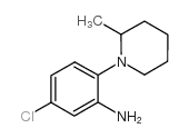 5-氯-2-(2-甲基-1-哌啶基)苯胺结构式