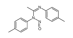 N,N'-bis(4-methylphenyl)-N-nitrosoethanimidamide结构式