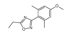 5-ethyl-3-(4-methoxy-2,6-dimethylphenyl)-1,2,4-oxadiazole Structure