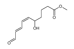 methyl 5-hydroxy-10-oxodeca-6,8-dienoate结构式