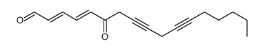 6-oxoheptadeca-2,4-dien-8,11-diynal结构式