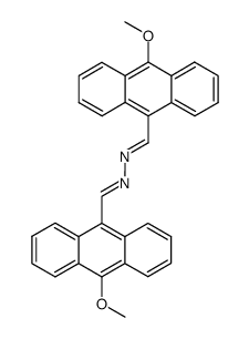 N,N'-Bis-[1-(10-methoxy-anthracen-9-yl)-meth-(E)-ylidene]-hydrazine Structure