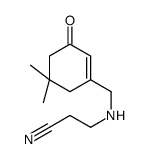 3-[(5,5-dimethyl-3-oxocyclohexen-1-yl)methylamino]propanenitrile结构式