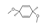 (Z)-3,6-dimethoxy-3,6-dimethylcyclohexa-1,4-diene Structure