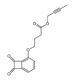 but-2-yn-1-yl 4-((7,8-dioxobicyclo[4.2.0]octa-1,3,5-trien-2-yl)oxy)butanoate Structure