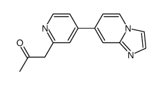 1-(4-imidazo[1,2-a]pyridin-7-yl-pyridin-2-yl)-propan-2-one结构式