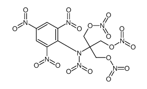 2-(Hydroxymethyl)-2-(N,2,4,6-tetranitroanilino)-1,3-propanediol trinitrate Structure
